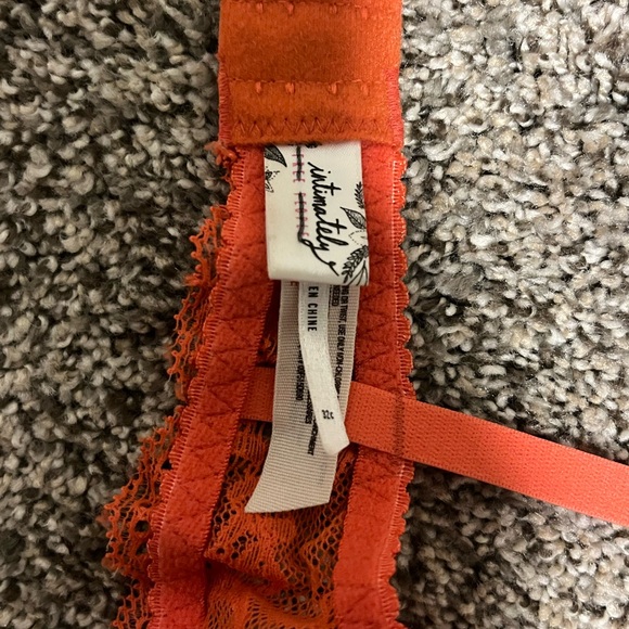 Free People Intimately Lace Bralette in Vibrant Orange - Picture 4 of 4